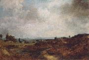 John Constable Hampstead Heath with London in the distance painting
